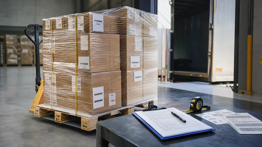 Palletized freight handling and shipment preparation